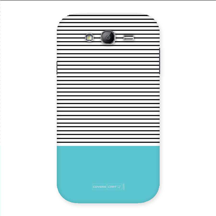 Deep Sky Blue Stripes Back Case for Galaxy Grand