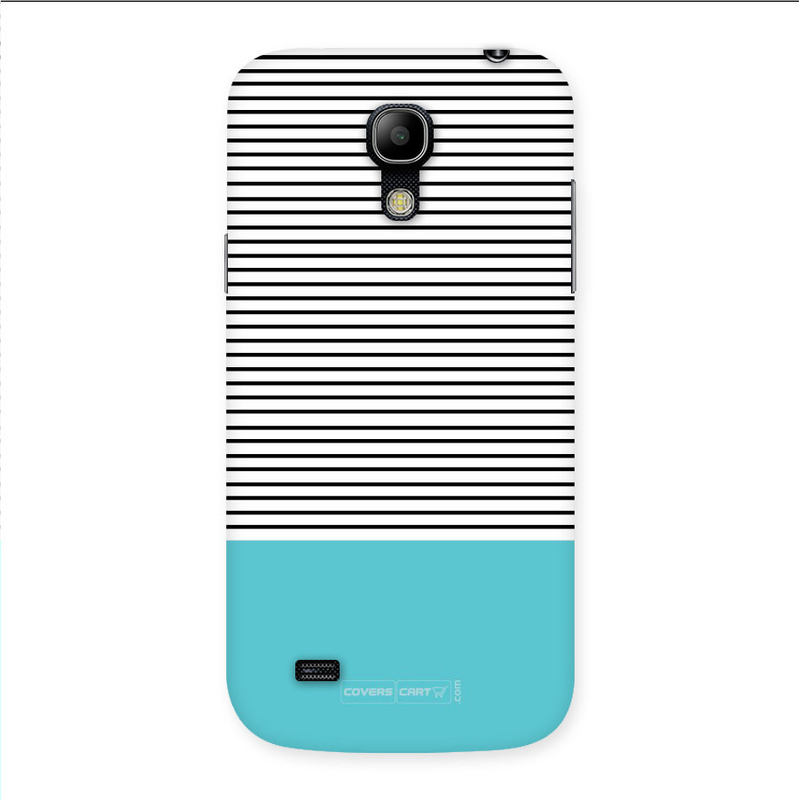 Deep Sky Blue Stripes Back Case for S4 Mini