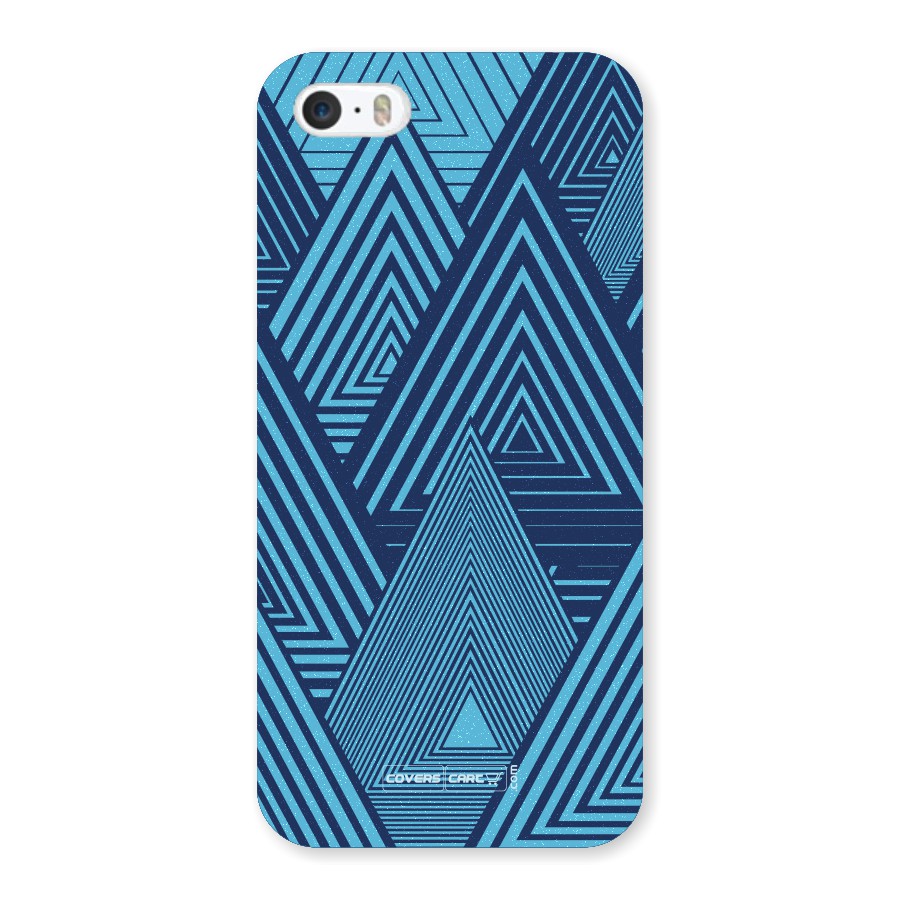Geometric Blue Print Back Case for iPhone 5/5S