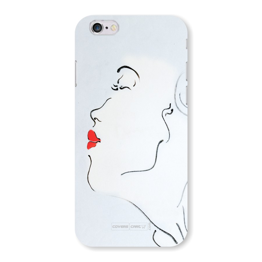 Girl in Red Lipstick Back Case for iPhone 6