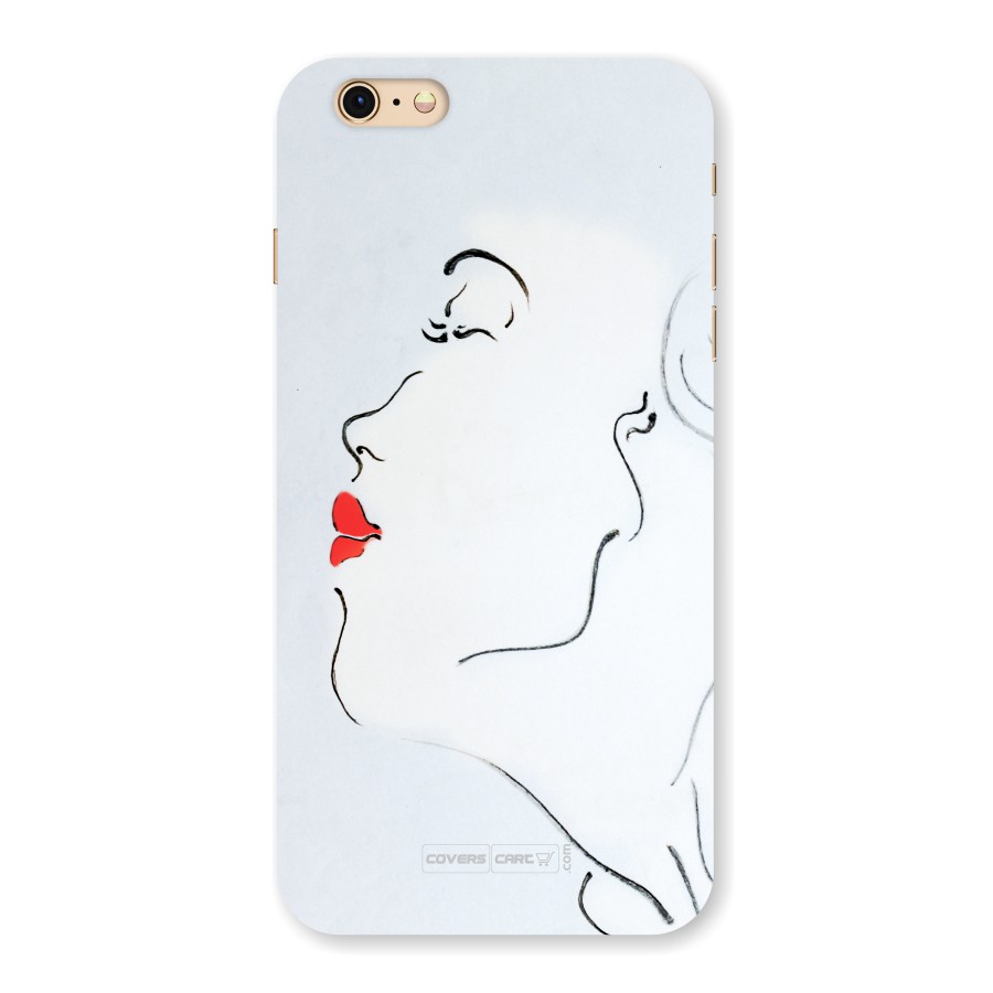 Girl in Red Lipstick Back Case for iPhone 6 Plus