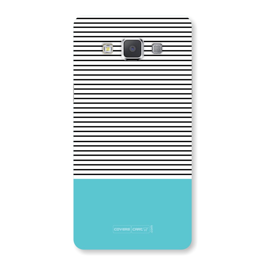 Deep Sky Blue Stripes Back Case for Samsung Galaxy A5