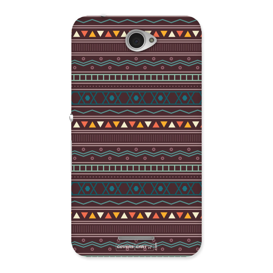 Classic Aztec Pattern Back Case for Xperia E4
