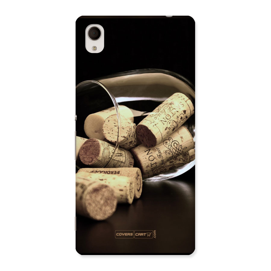 Glass Cork Back Case for Xperia M4