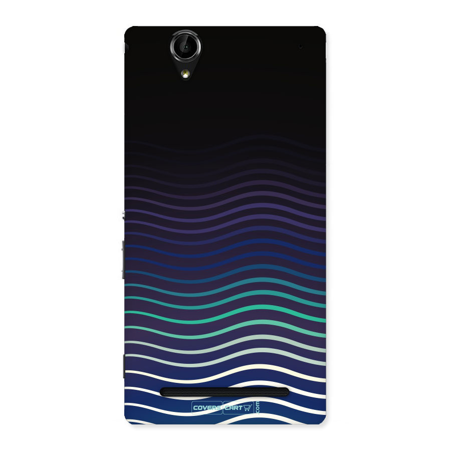 Wavy Stripes Back Case for Xperia T2