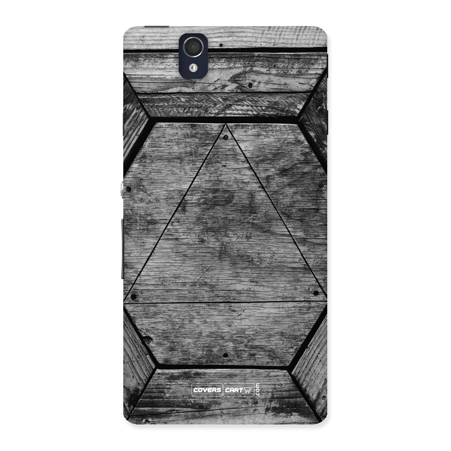 Wooden Hexagon Back Case for Xperia Z