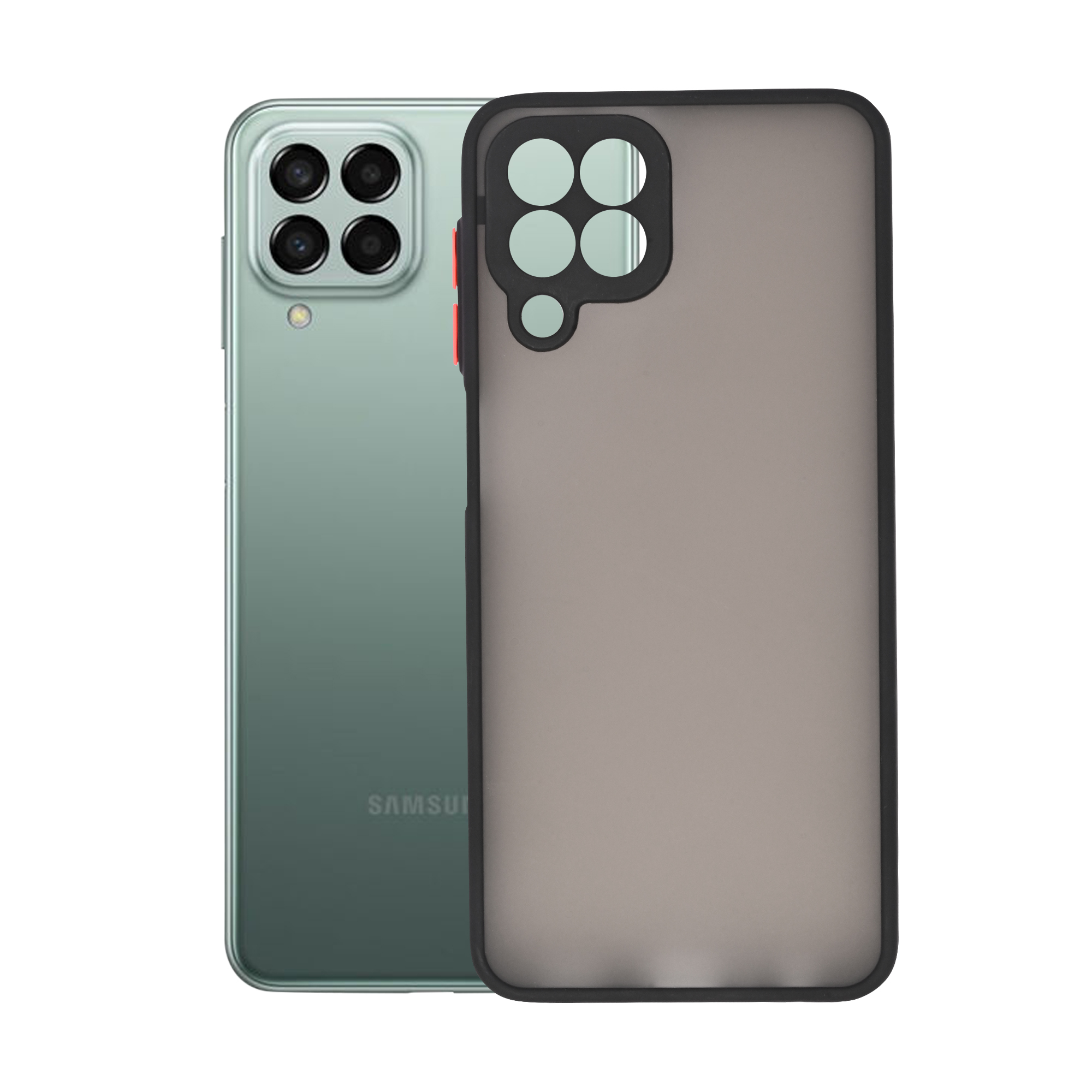 Dark Frosted Translucent Matte (with Raised Camera Protection) Classic Back Case for Galaxy M33