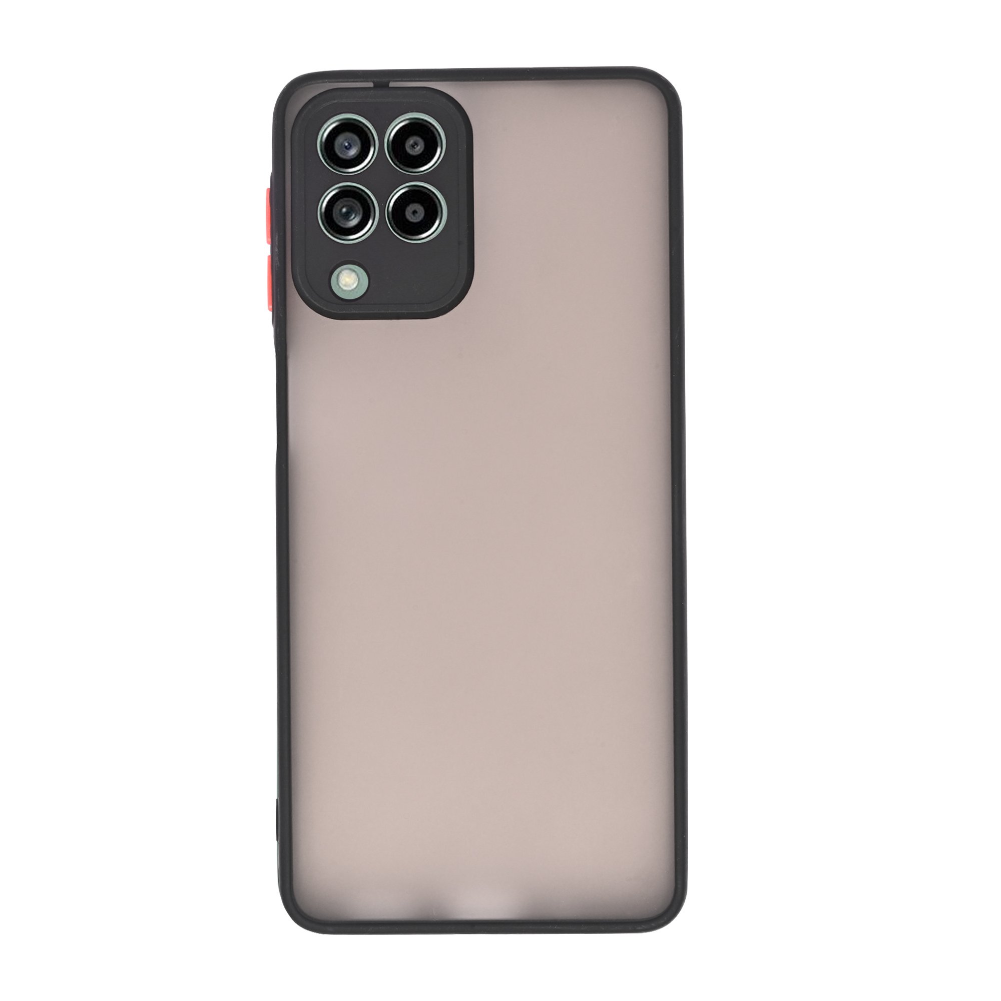 Dark Frosted Translucent Matte (with Raised Camera Protection) Classic Back Case for Galaxy M53 5G