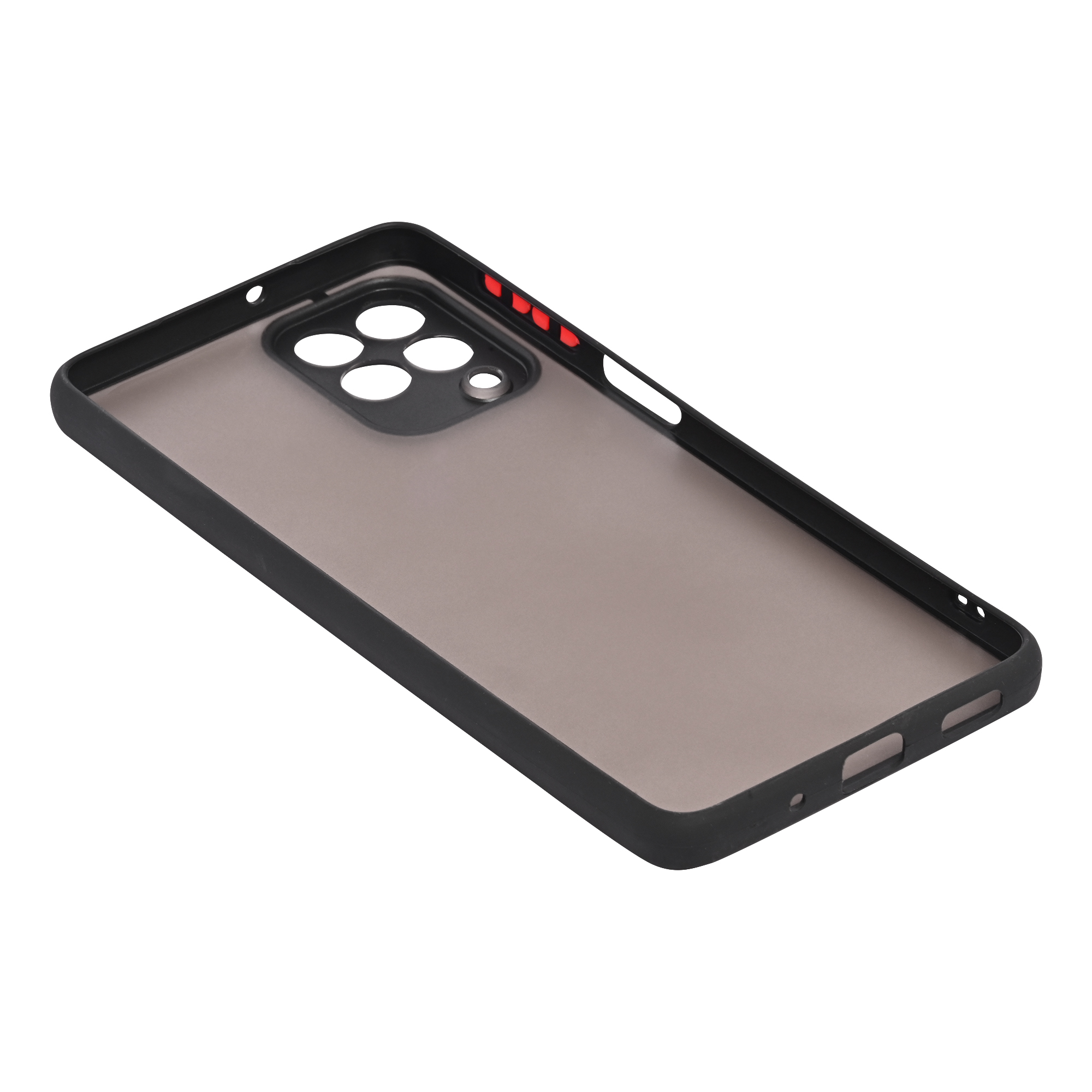 Dark Frosted Translucent Matte (with Raised Camera Protection) Classic Back Case for Galaxy M53 5G