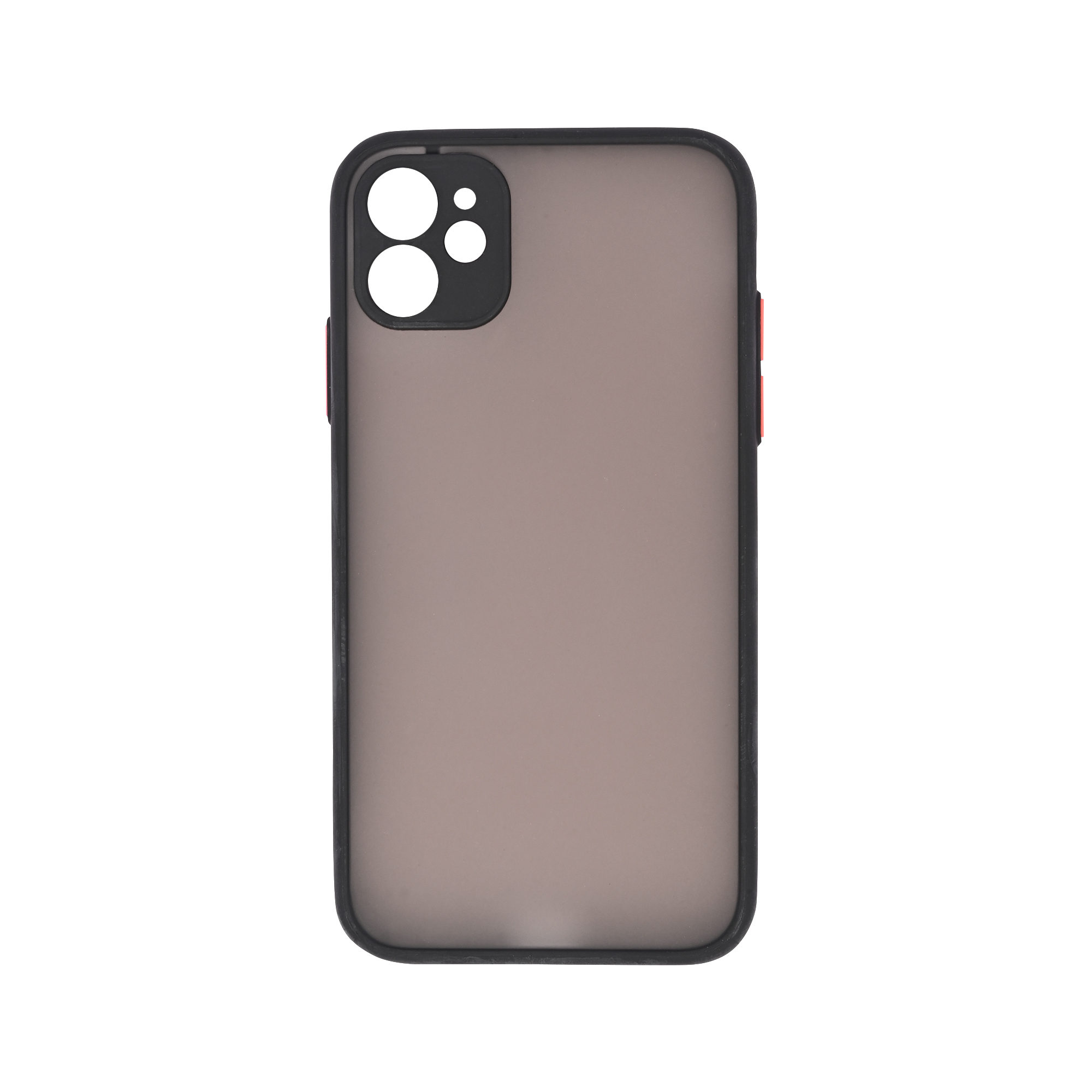 Dark Frosted Translucent Matte (with Raised Camera Protection) Classic Back Case for iPhone 11