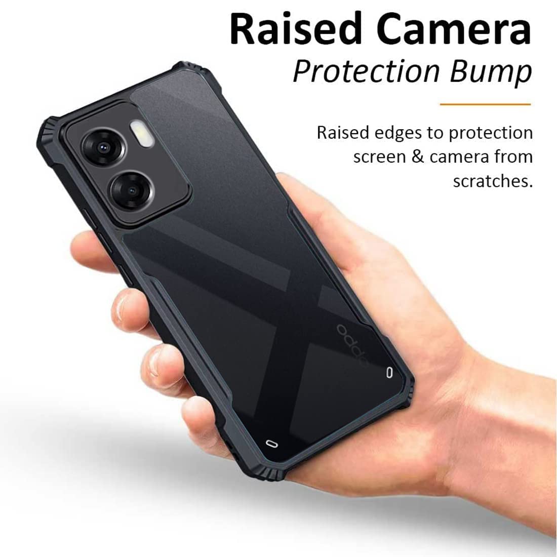 ShockProof Transparent Ultra Hybrid Clear Classic Back Case for Oppo A77