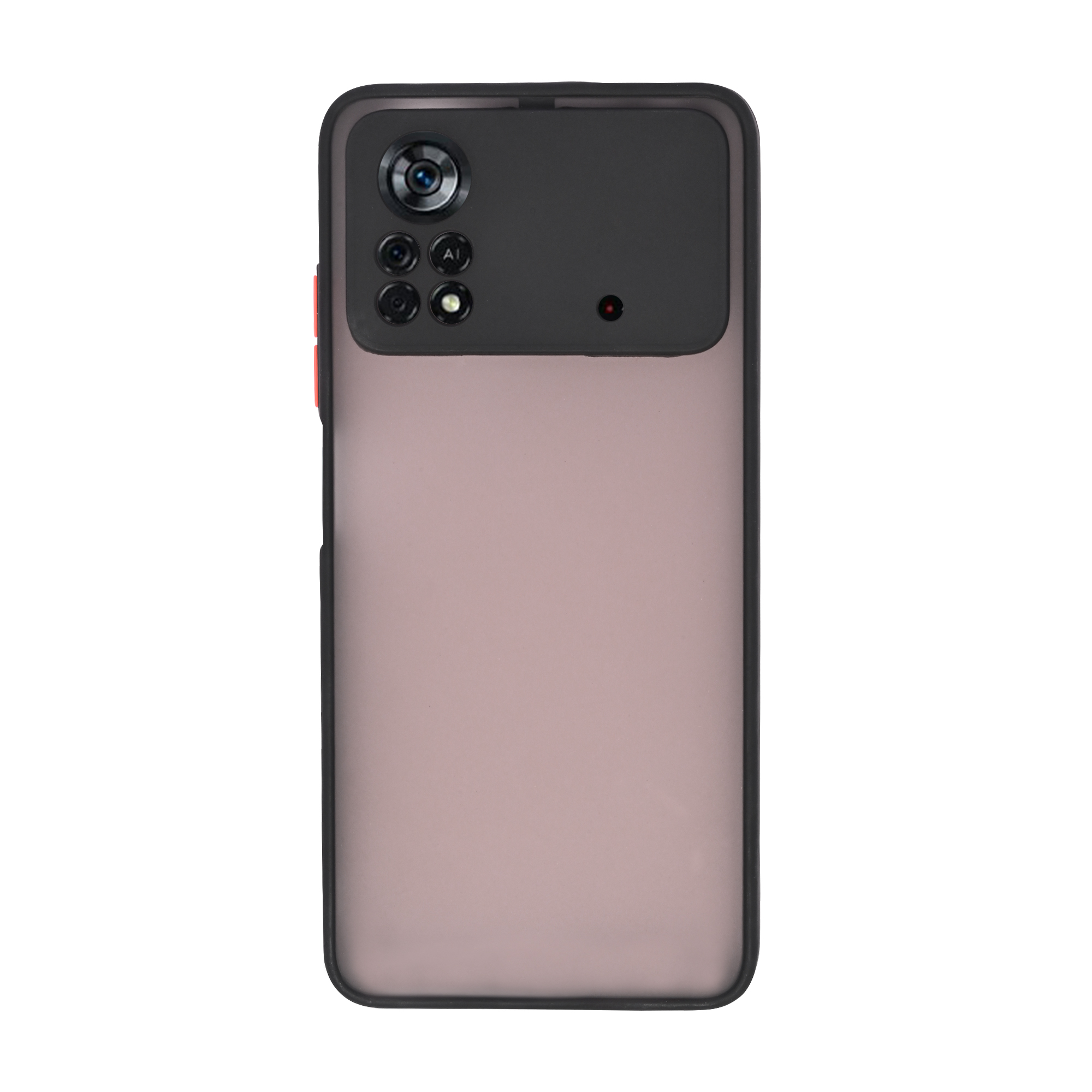 Dark Frosted Translucent Matte (with Raised Camera Protection) Classic Back Case for Poco X4 Pro 5G