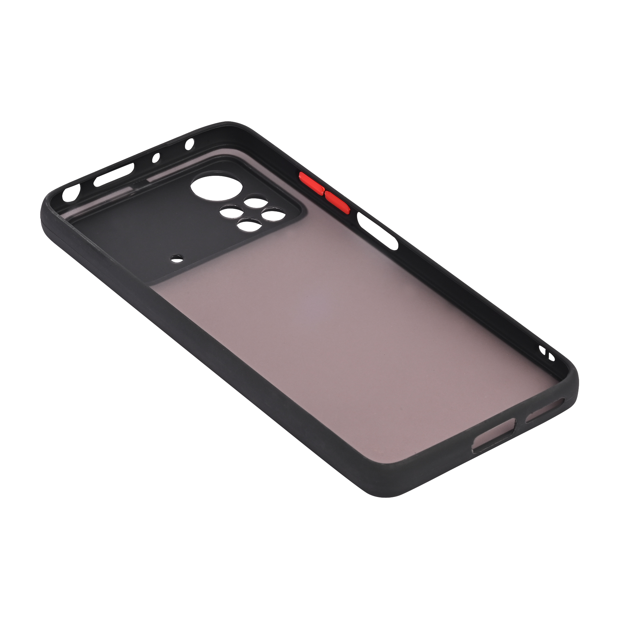 Dark Frosted Translucent Matte (with Raised Camera Protection) Classic Back Case for Poco X4 Pro 5G