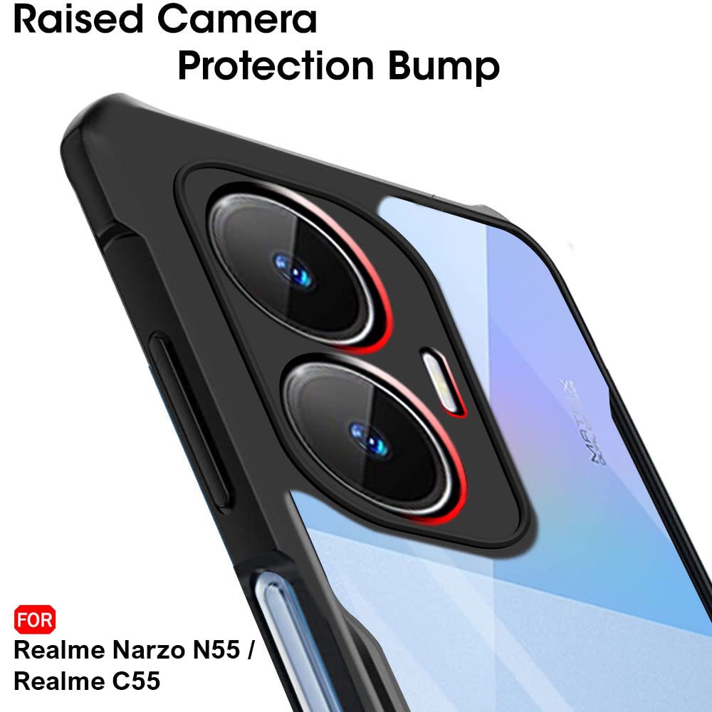 ShockProof Transparent Ultra Hybrid Clear Classic Back Case for realme C55