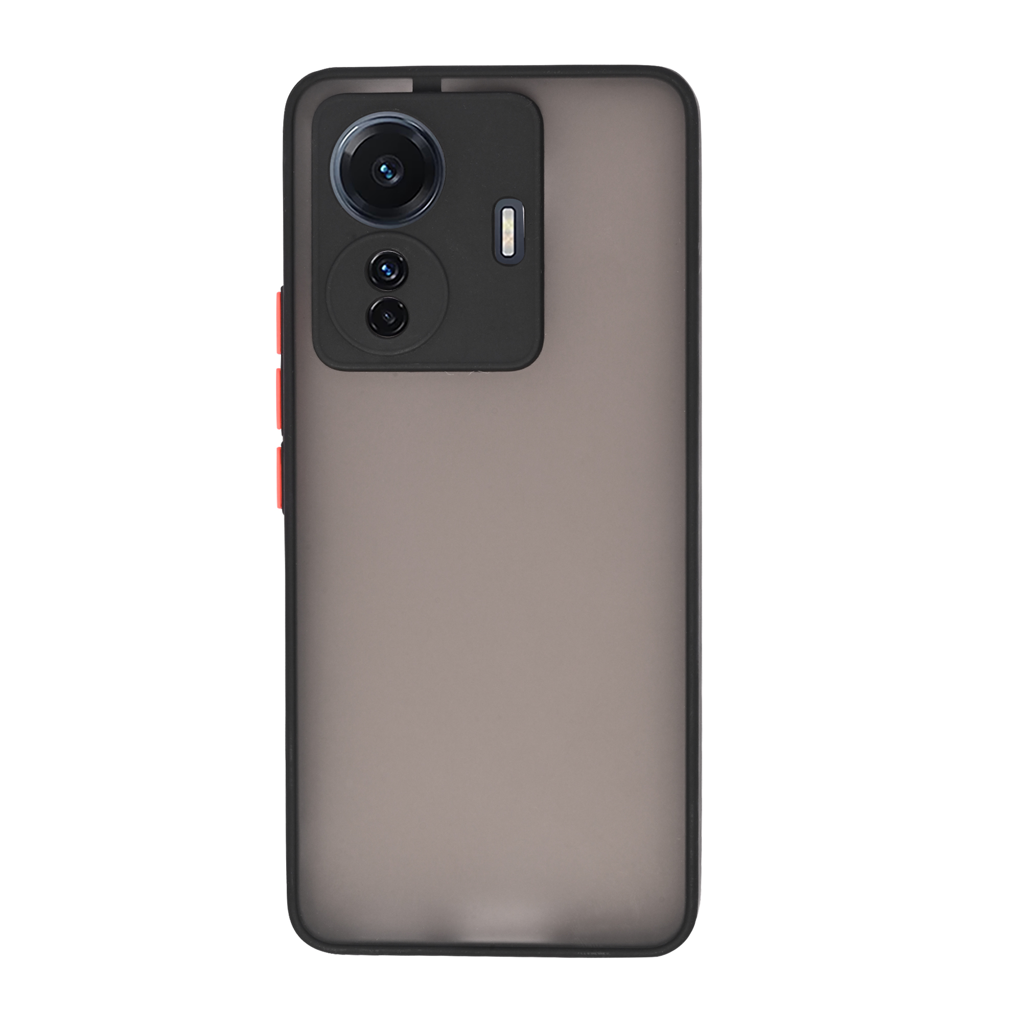 Dark Frosted Translucent Matte (with Raised Camera Protection) Classic Back Case for Vivo iQOO Z6 Pro