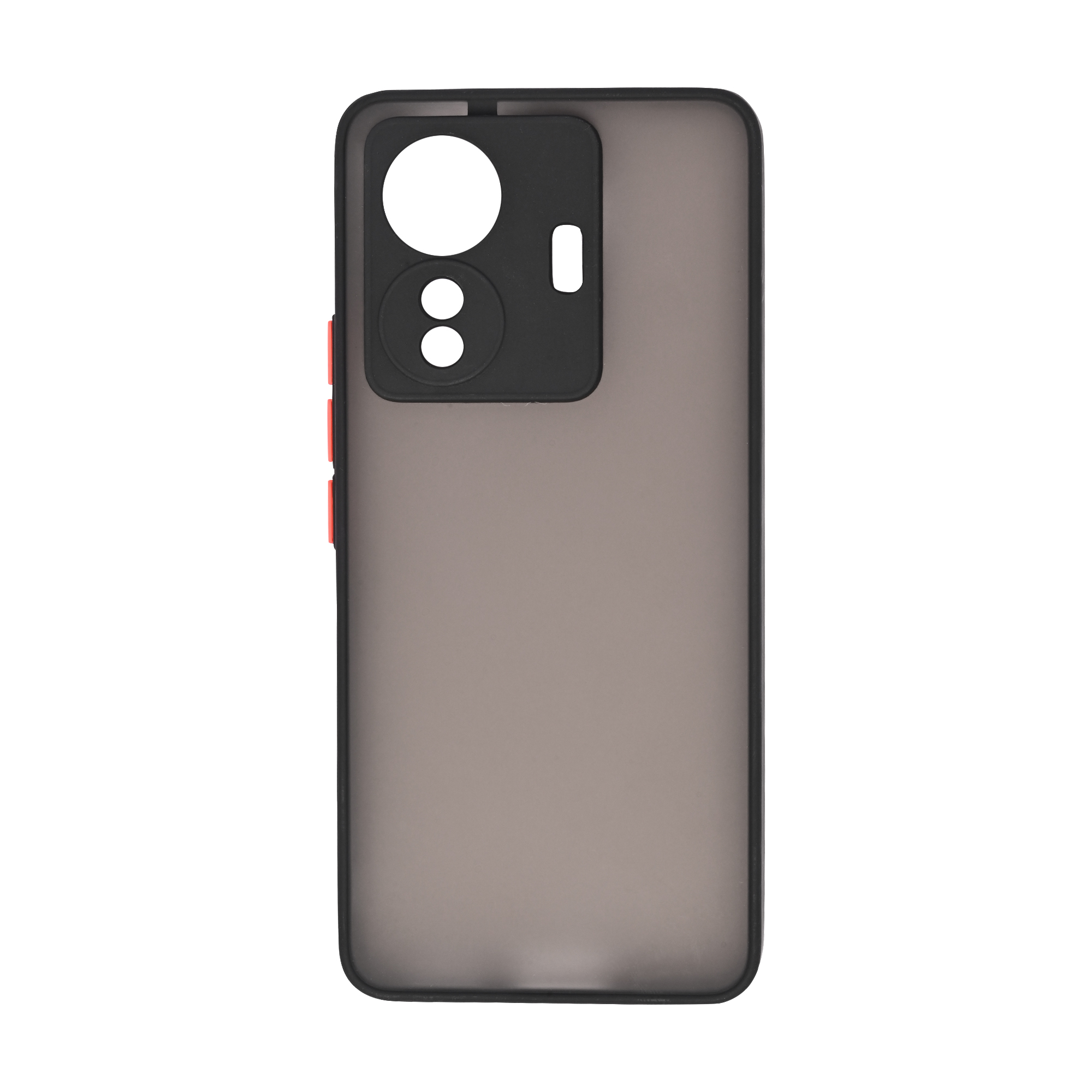 Dark Frosted Translucent Matte (with Raised Camera Protection) Classic Back Case for Vivo iQOO Z6 Pro