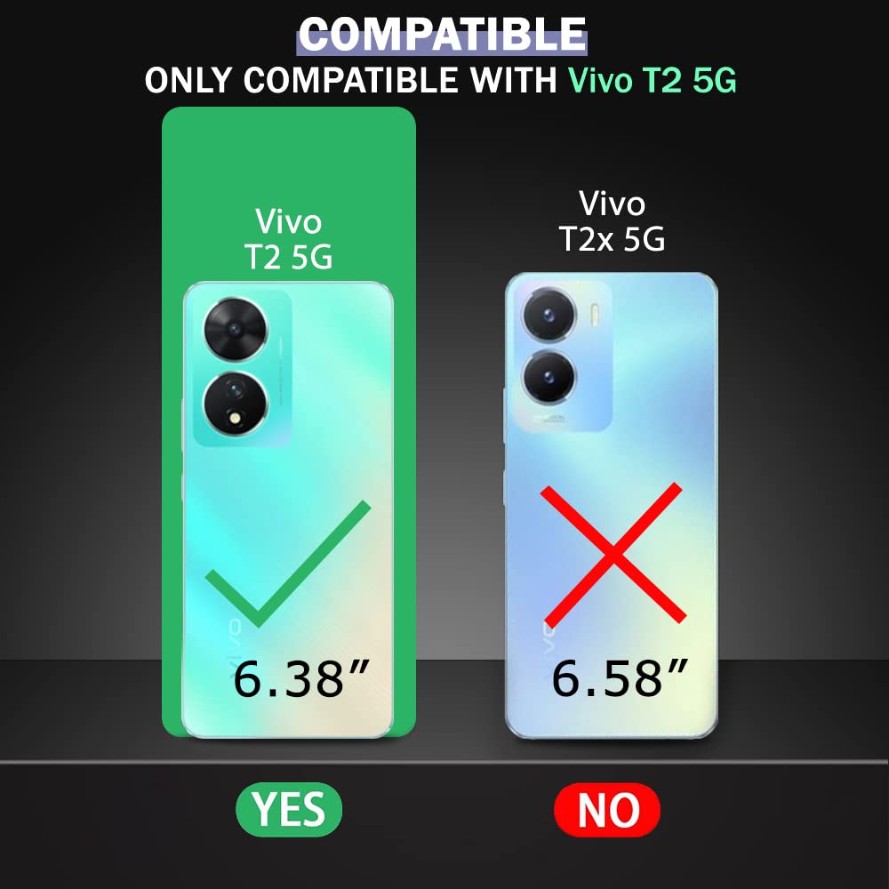 ShockProof Transparent Ultra Hybrid Clear Classic Back Case for Vivo T2