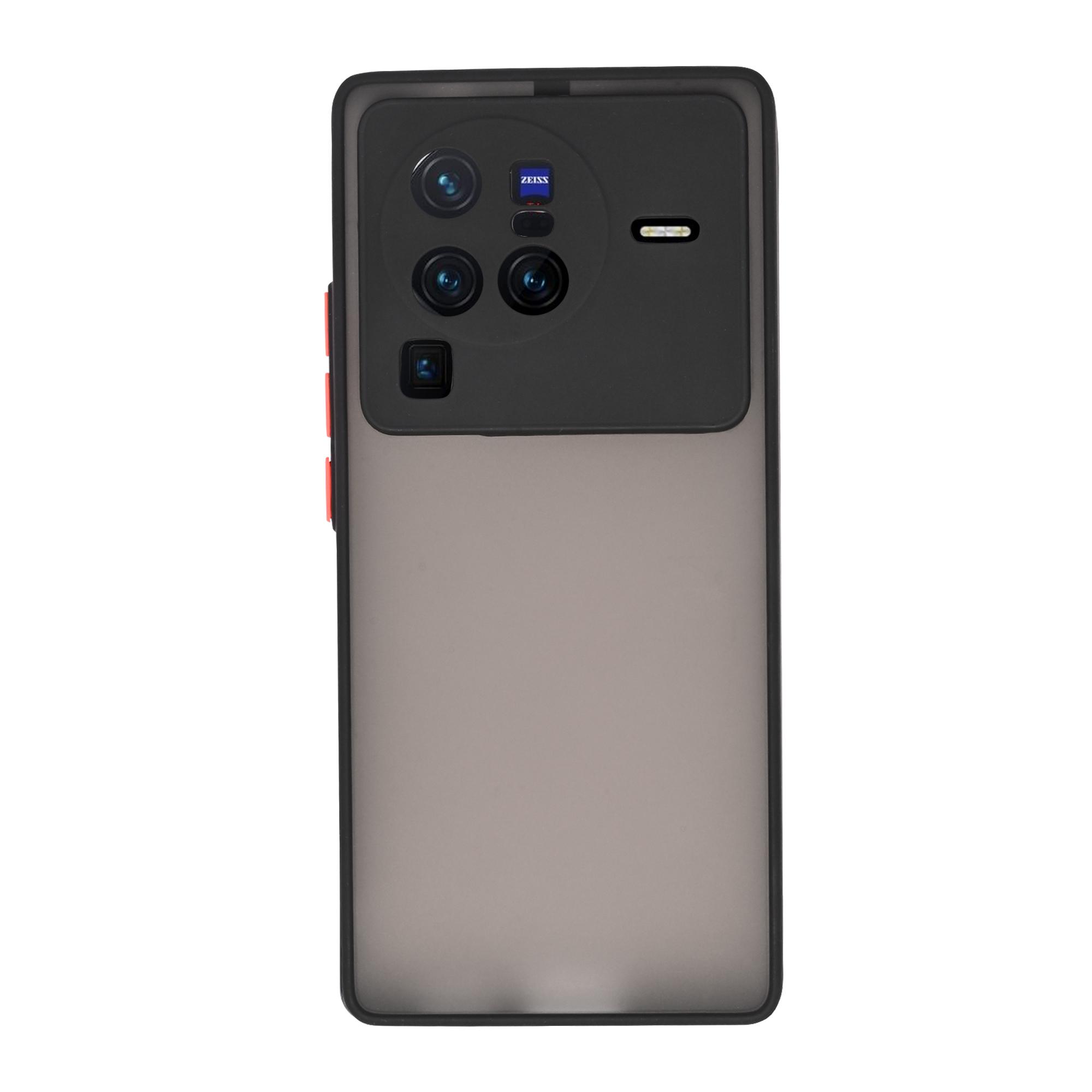Dark Frosted Translucent Matte (with Raised Camera Protection) Classic Back Case for Vivo X80 Pro