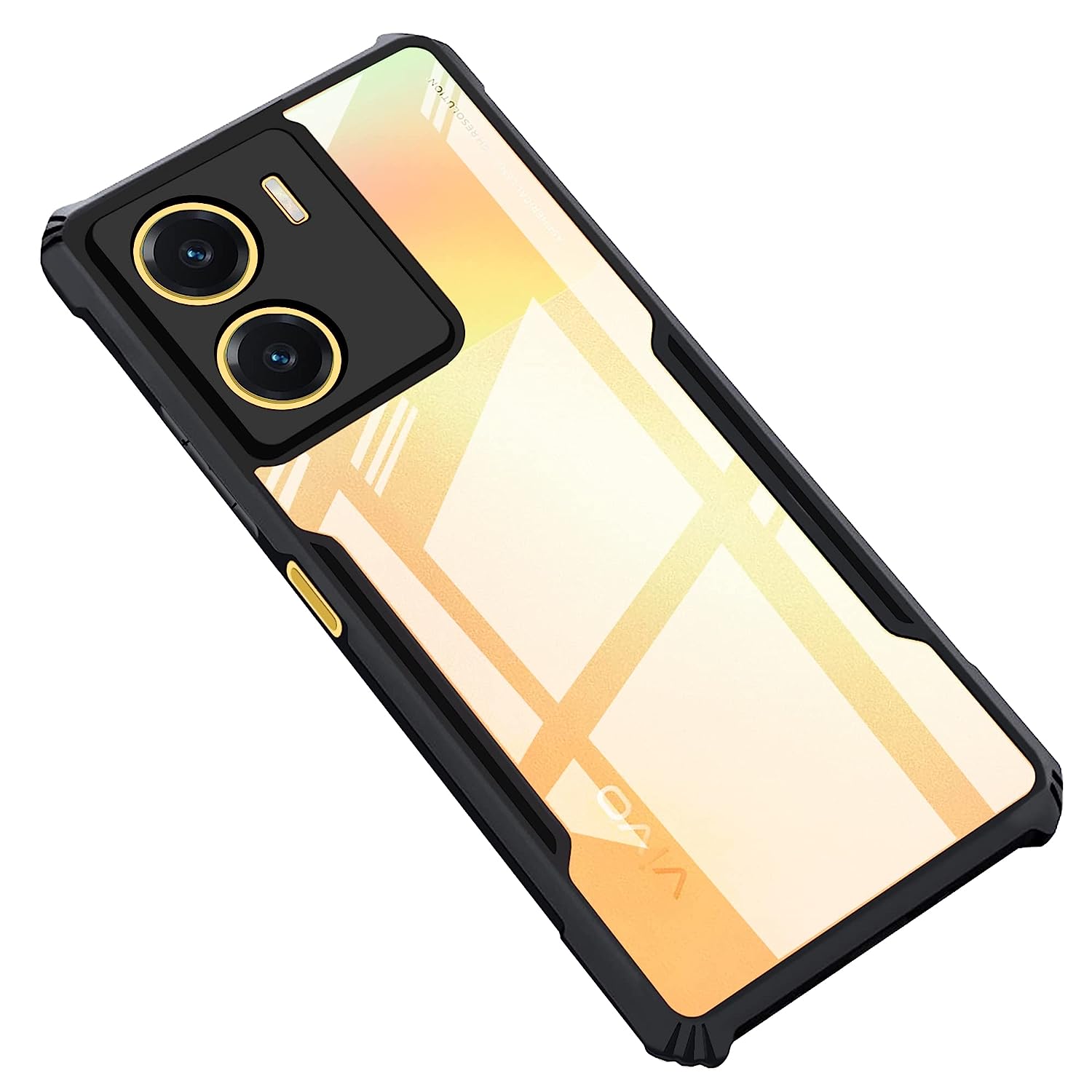 ShockProof Transparent Ultra Hybrid Clear Classic Back Case for Vivo Y16