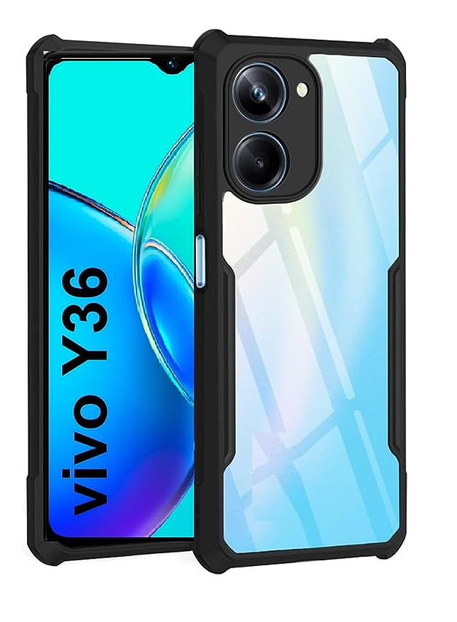 ShockProof Transparent Ultra Hybrid Clear Classic Back Case for Vivo Y36