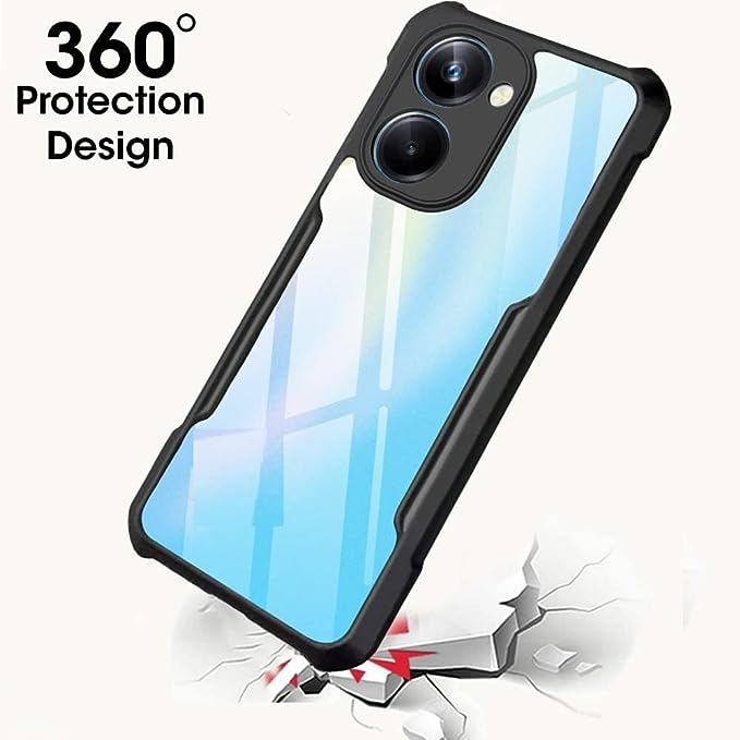 ShockProof Transparent Ultra Hybrid Clear Classic Back Case for Vivo Y36