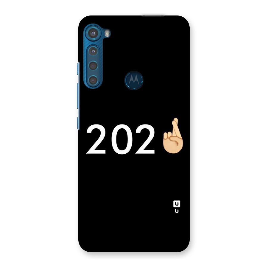2021 Fingers Crossed Back Case for Motorola One Fusion Plus