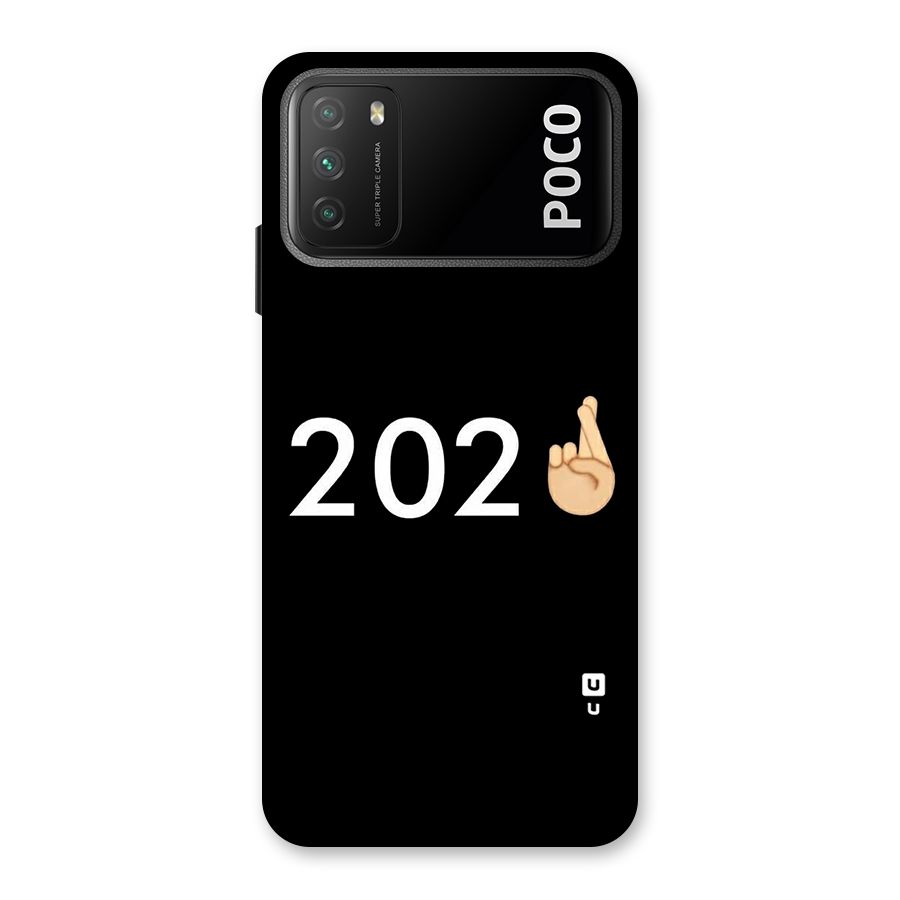 2021 Fingers Crossed Back Case for Poco M3