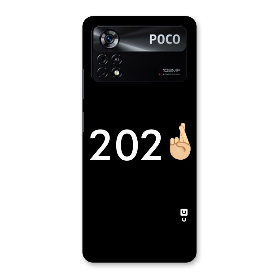 2021 Fingers Crossed Back Case for Poco X4 Pro 5G