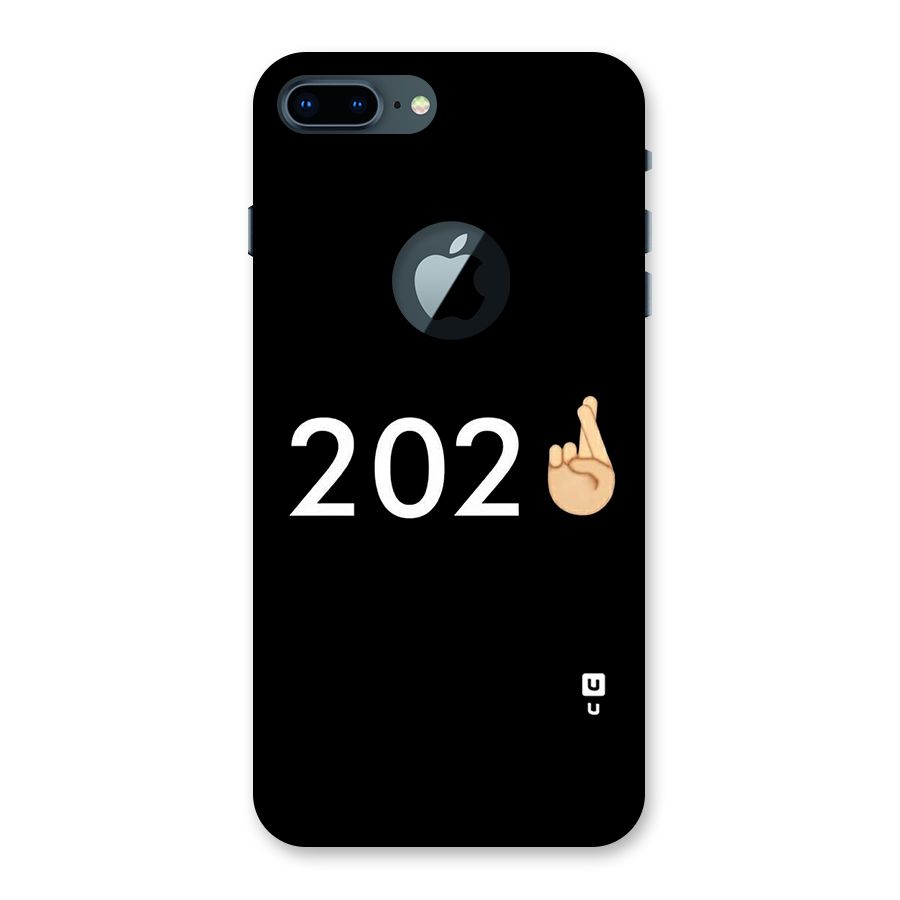 2021 Fingers Crossed Back Case for iPhone 7 Plus Logo Cut