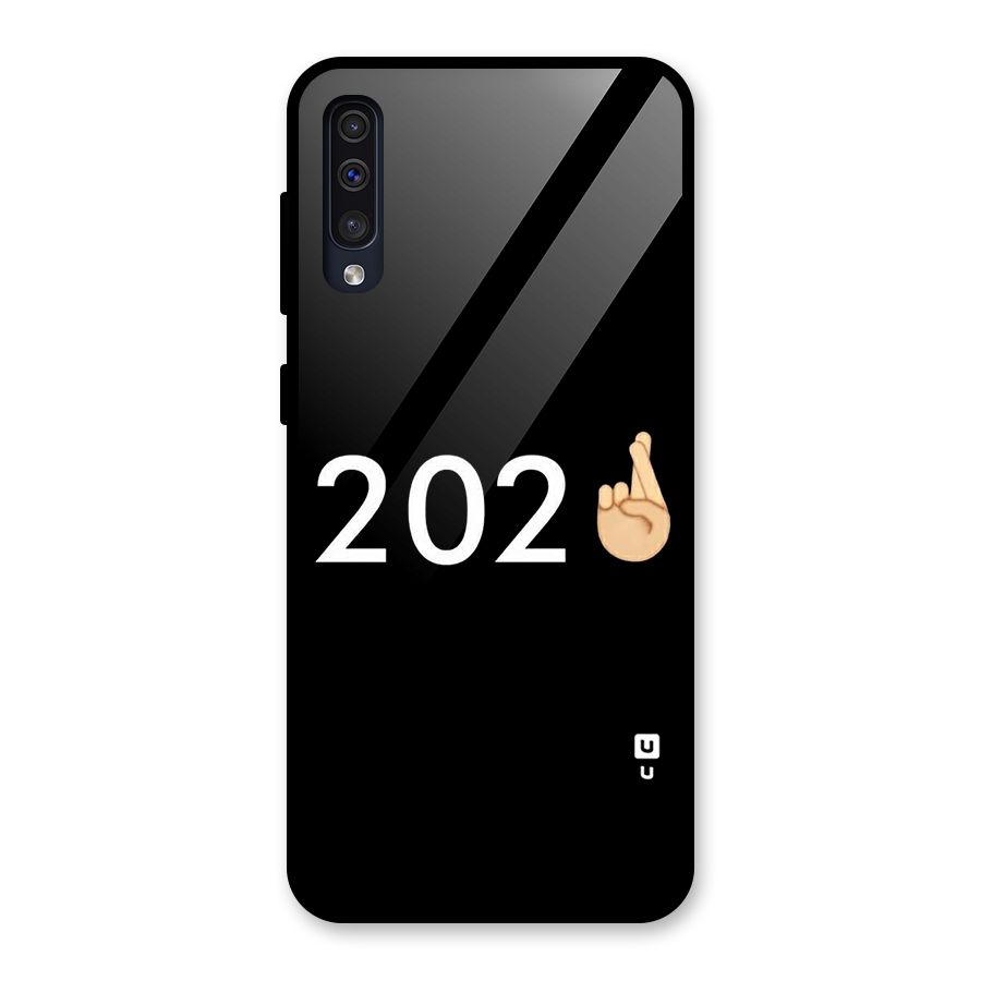 2021 Fingers Crossed Glass Back Case for Galaxy A30s