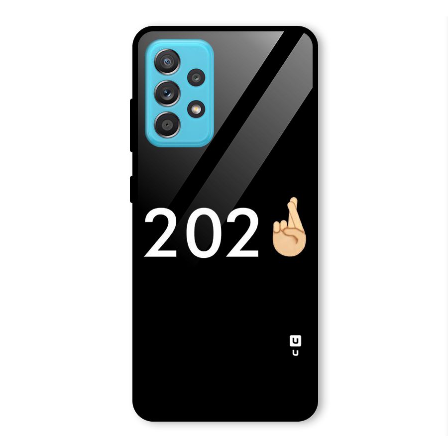 2021 Fingers Crossed Glass Back Case for Galaxy A52