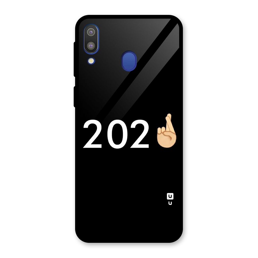 2021 Fingers Crossed Glass Back Case for Galaxy M20