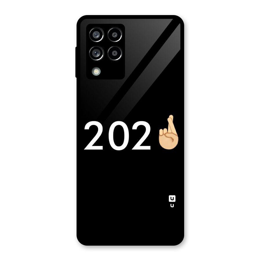 2021 Fingers Crossed Glass Back Case for Galaxy M53 5G