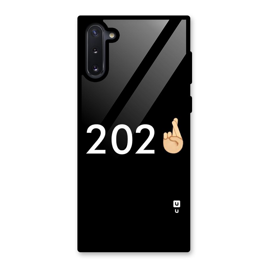 2021 Fingers Crossed Glass Back Case for Galaxy Note 10