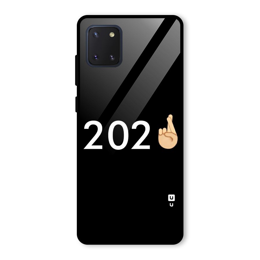 2021 Fingers Crossed Glass Back Case for Galaxy Note 10 Lite