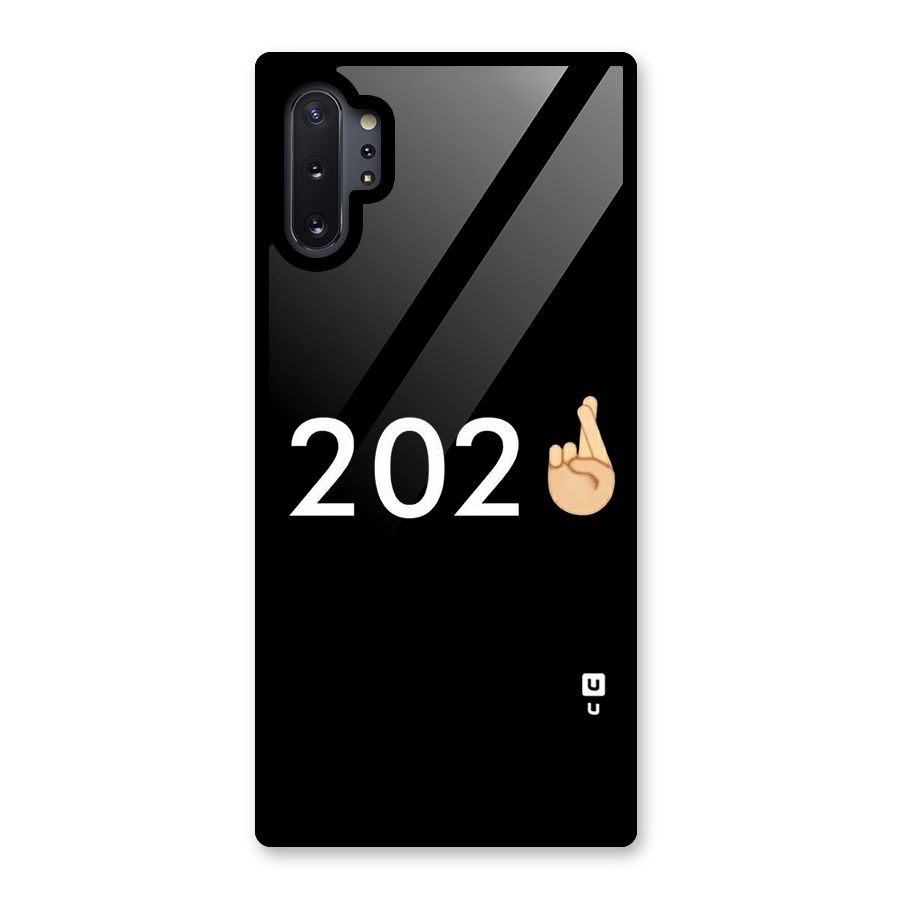 2021 Fingers Crossed Glass Back Case for Galaxy Note 10 Plus