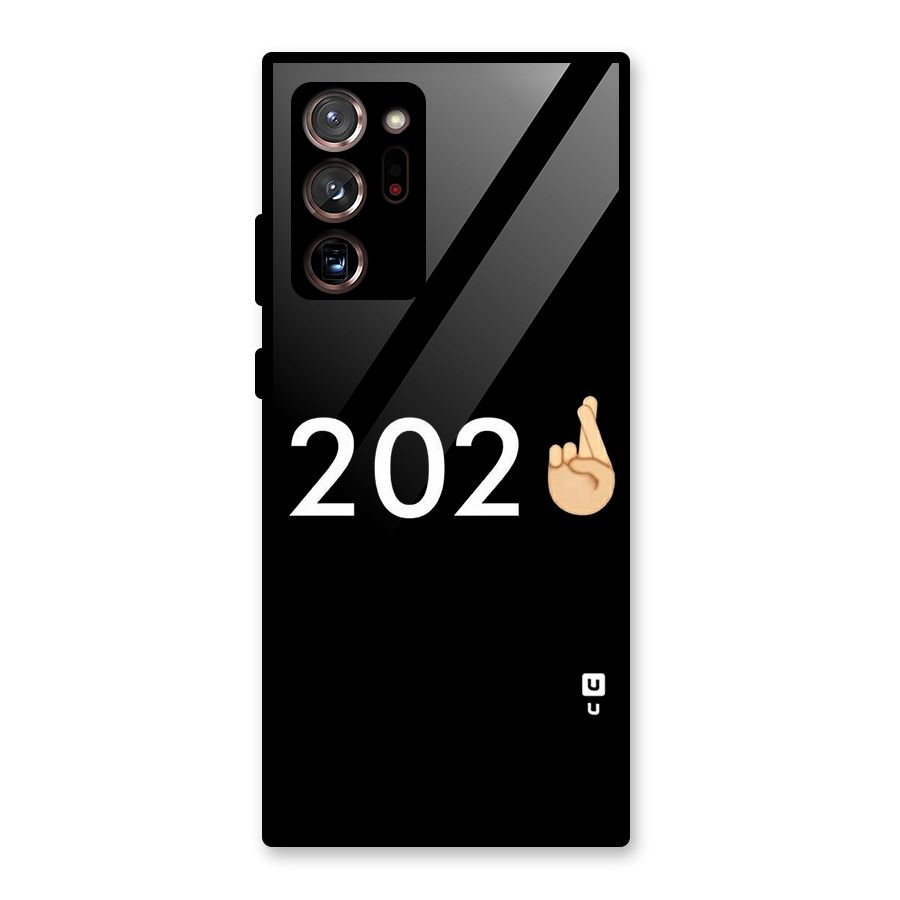 2021 Fingers Crossed Glass Back Case for Galaxy Note 20 Ultra