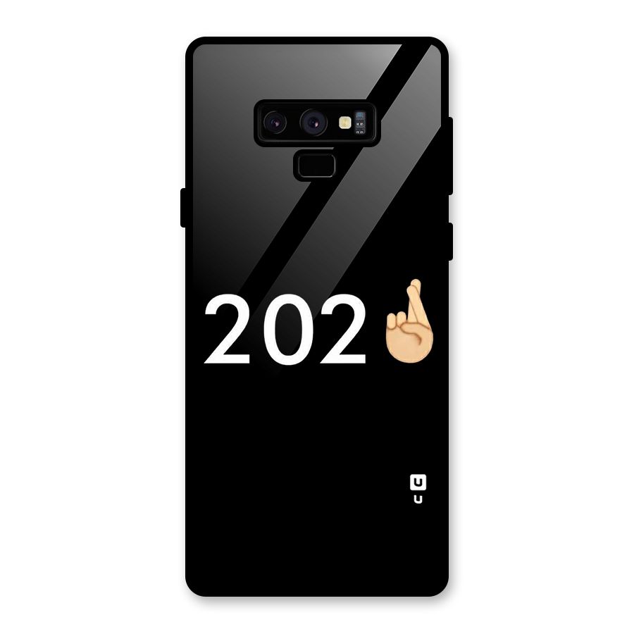 2021 Fingers Crossed Glass Back Case for Galaxy Note 9
