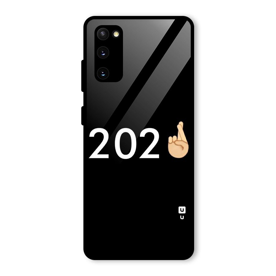 2021 Fingers Crossed Glass Back Case for Galaxy S20 FE 5G
