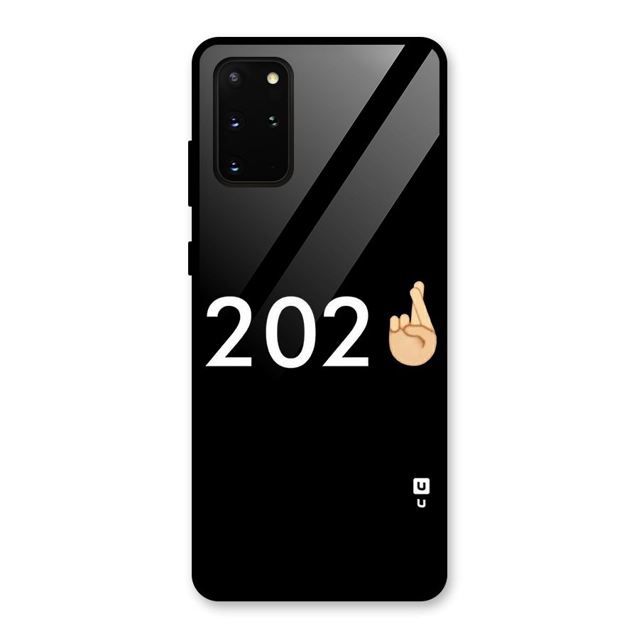 2021 Fingers Crossed Glass Back Case for Galaxy S20 Plus