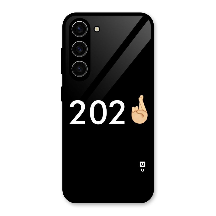 2021 Fingers Crossed Glass Back Case for Galaxy S23