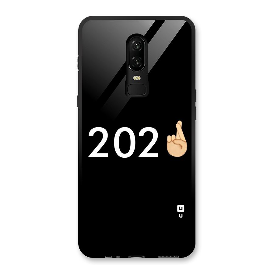2021 Fingers Crossed Glass Back Case for OnePlus 6