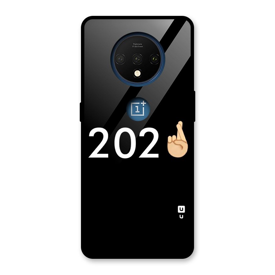 2021 Fingers Crossed Glass Back Case for OnePlus 7T