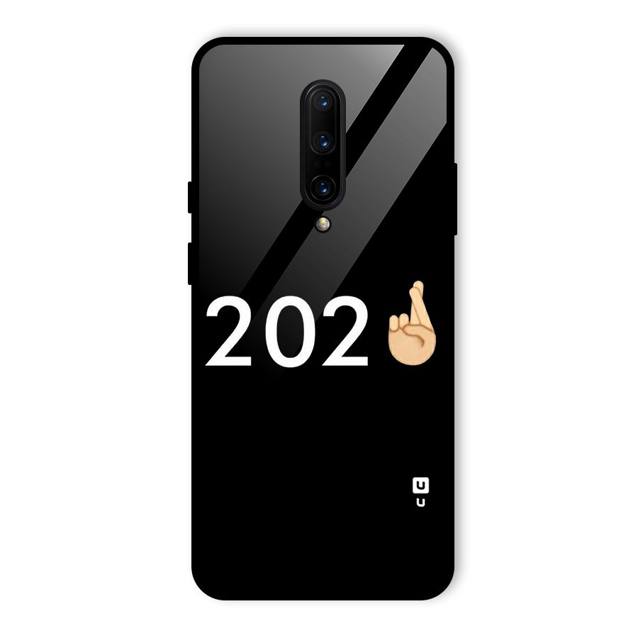 2021 Fingers Crossed Glass Back Case for OnePlus 7 Pro