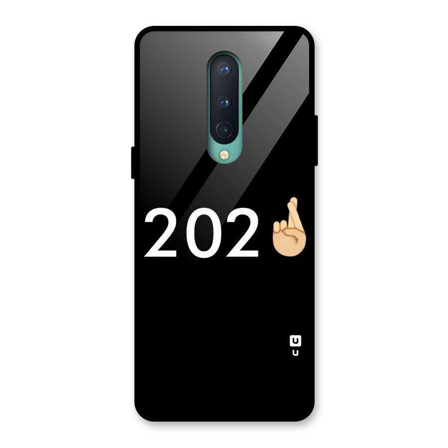 2021 Fingers Crossed Glass Back Case for OnePlus 8
