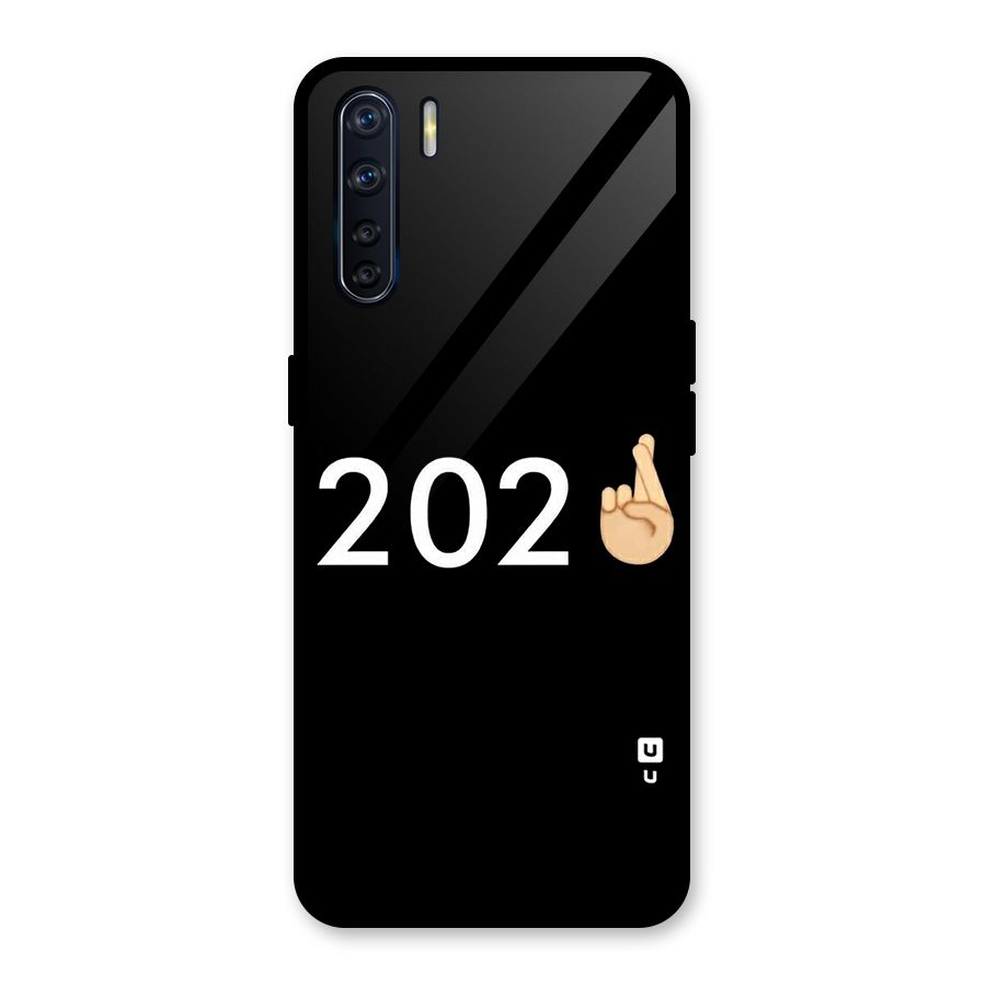 2021 Fingers Crossed Glass Back Case for Oppo F15