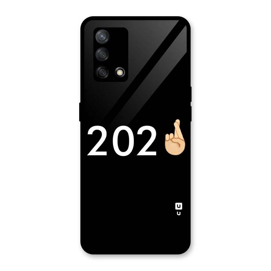 2021 Fingers Crossed Glass Back Case for Oppo F19