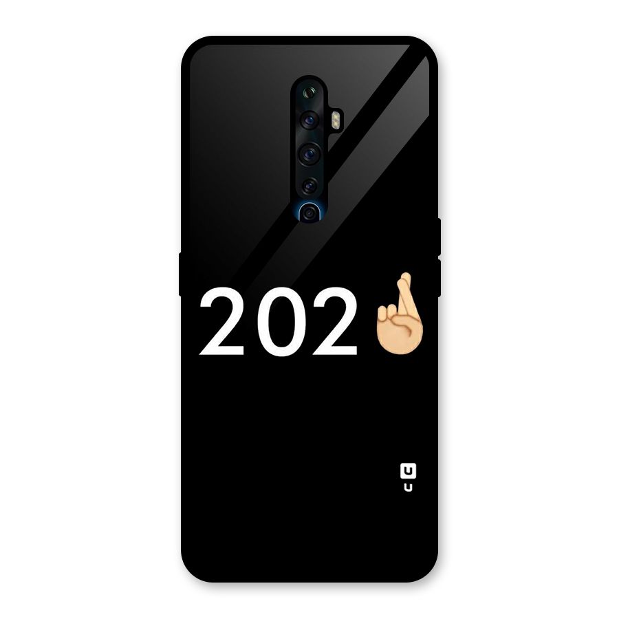 2021 Fingers Crossed Glass Back Case for Oppo Reno2 Z