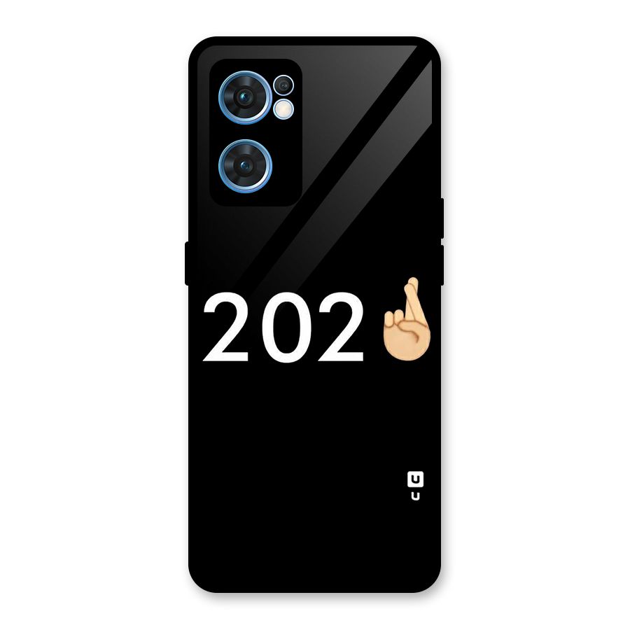 2021 Fingers Crossed Glass Back Case for Oppo Reno7 5G