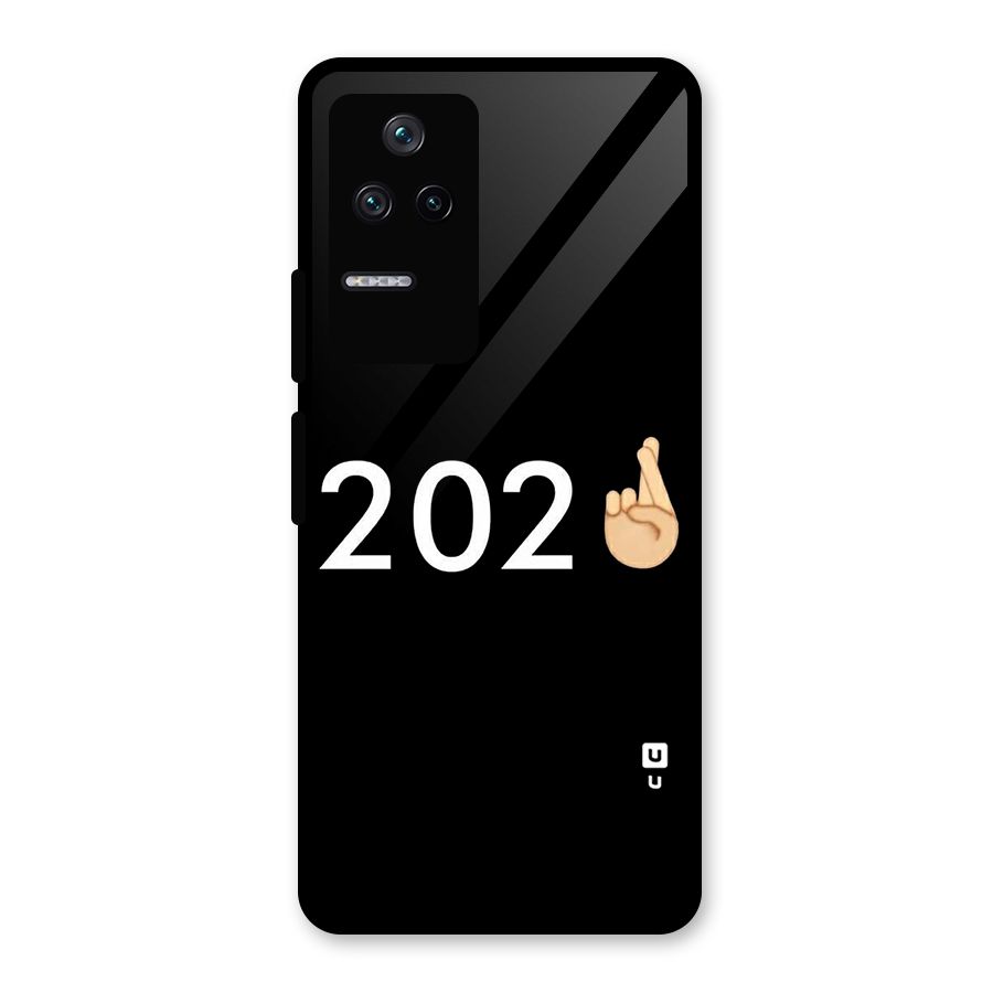 2021 Fingers Crossed Glass Back Case for Poco F4 5G